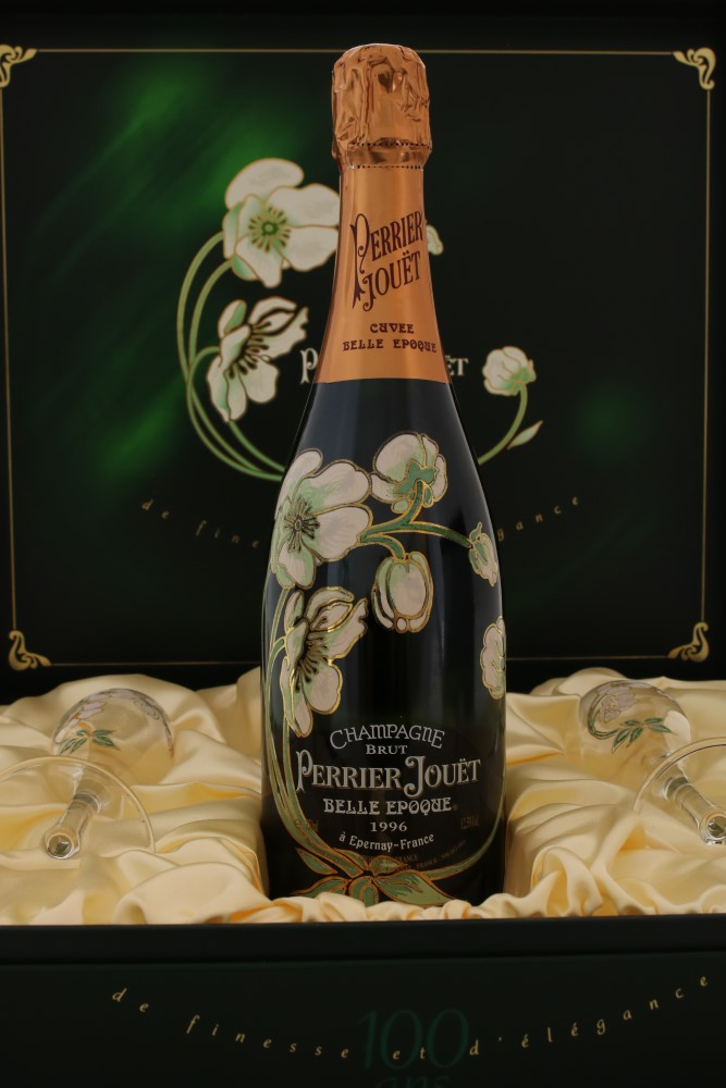 Perrier Jouet Belle Epoque 1996 Coffret with 2 glasses-0