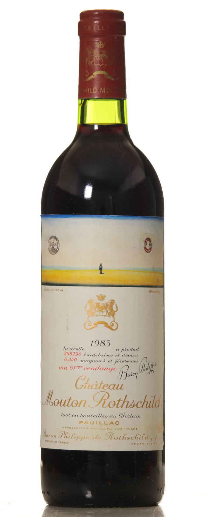 Mouton Rothschild 1983 neck - VINEUT