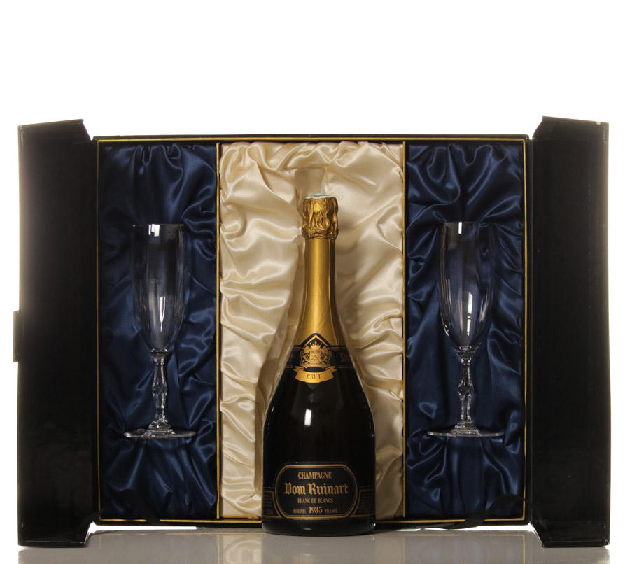Dom Ruinart 1985 Blanc de Blancs in Giftbox with two glasses - VINEUT