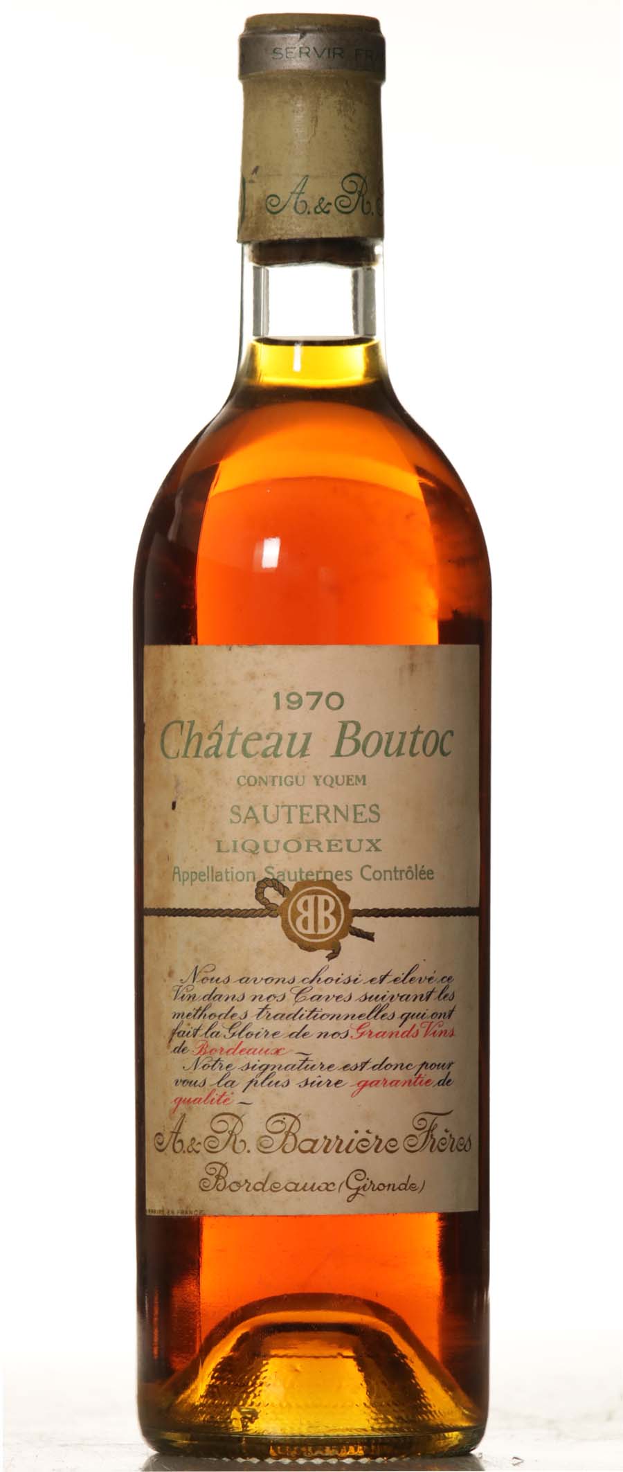 Boutoc 1970 Contigu Yquem - VINEUT