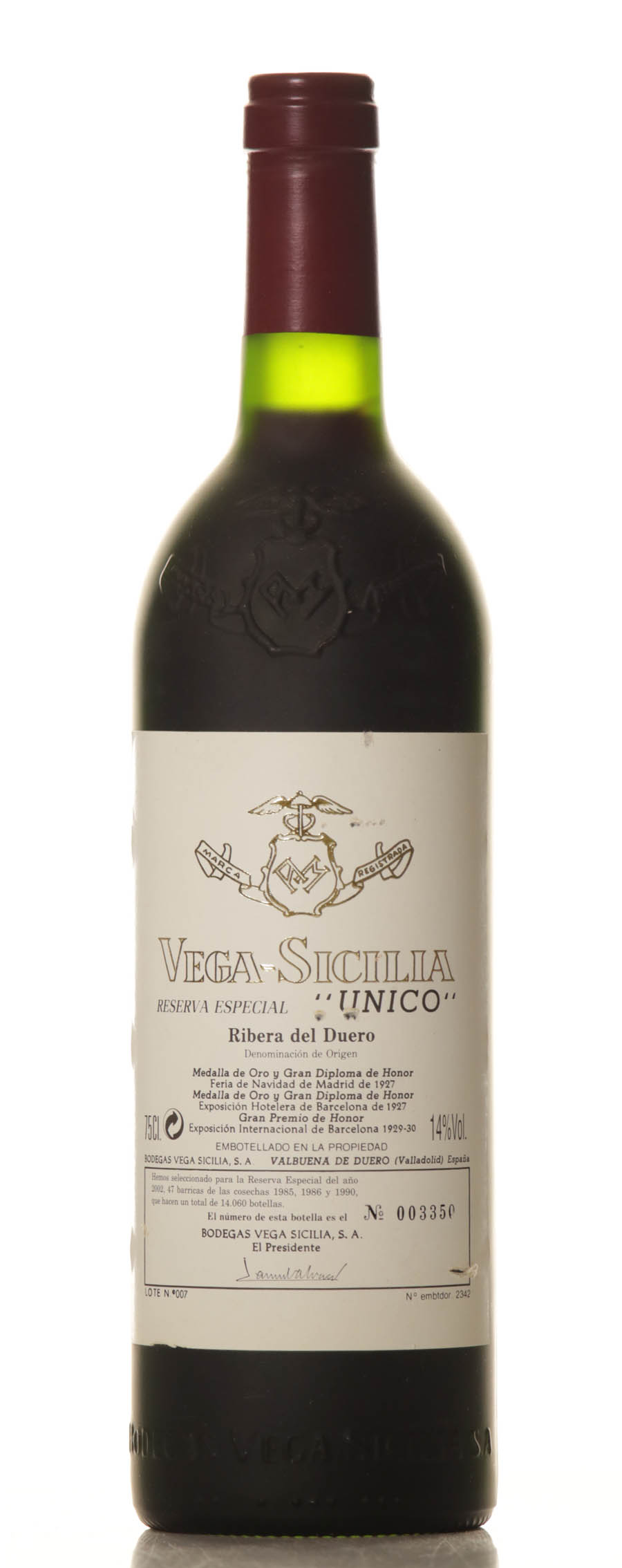 Vega Sicilia Especial 1985-1986-1990 Release 2002 - VINEUT