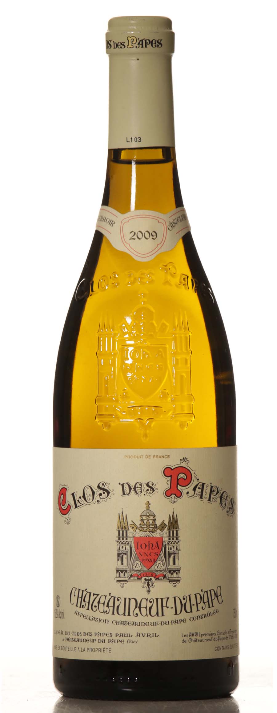 Paul Avril Clos des Papes Blanc 2009