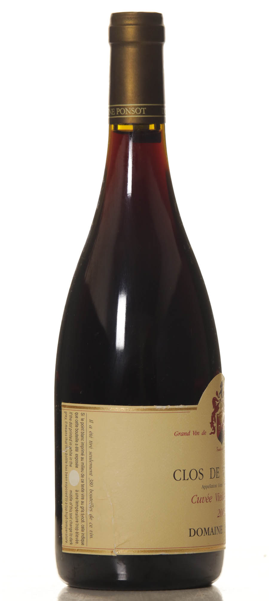 Domaine Ponsot Clos de Vougeot 2007 Cuvee Vieilles Vignes - Imagen 3
