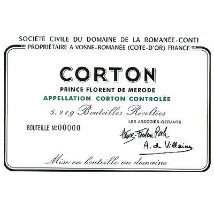 Domaine de la Romanee Conti Corton 2010 Prince Florent de Merode - Imagen 2